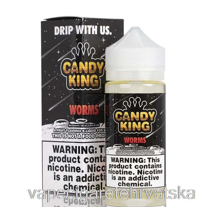 Vape Cigarete Worms - Candy King - 100ml 3mg